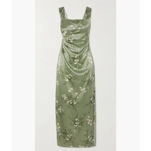 strapless dress wedding guest Berylove Women Blue Floral Wedding Guest Dress A Line Sweetheart Strapless Pleated Long Bridesmaid Dress, Blue Flower / US22W